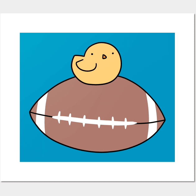 Baby Chick Football Wall Art by saradaboru